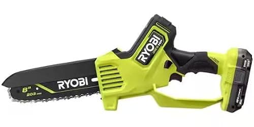 RYOBI 18V ONE+ HP Brushless 8" Pruning Mini Chainsaw (PSBCW01K)