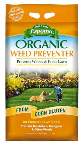 Espoma Organic Weed Preventer Plus Lawn Food, 25 lb