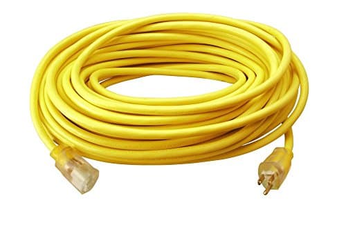 Southwire 12/3 SJTW Outdoor Cord, 100 ft, Lighted End